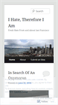 Mobile Screenshot of ihatethereforeiam.com